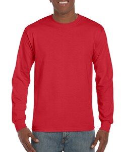 Gildan GI2400 - Ultra Katoen T-shirt Lange Mouw voor volwassenen Rood