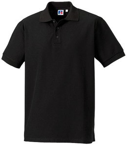 Russell RU577M - Ultimate Cotton Polo-Shirt Zwart