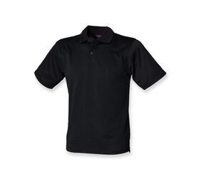 Henbury H475 - Coolplus® Wicking Piqué Polo Shirt Zwart