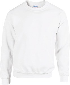 Gildan GI18000 - Sweatshirt van zware kwaliteit voor volwassenen Met Ronde Hals Wit