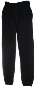 Fruit of the Loom SS405 - Classic 80/20 elastische joggingbroek Zwart