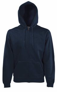 Fruit of the Loom SS822 - Premium 70/30 dames sweatshirt jack met capuchon Diep marine