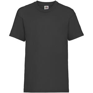Fruit of the Loom SS031 - t-shirt met waardegewicht Zwart