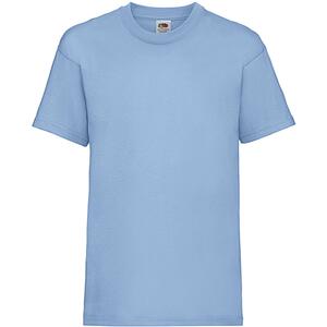 Fruit of the Loom SS031 - t-shirt met waardegewicht Hemelsblauw