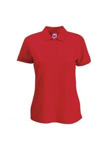 Fruit of the Loom SS212 - Dames Sport Polo Rood