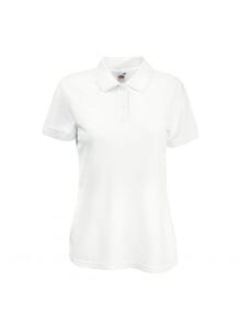 Fruit of the Loom SS212 - Dames Sport Polo Wit