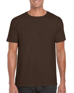 Gildan GD001 - Softstyle™ ringgesponnen t-shirt voor volwassenen Donkere Chocolade