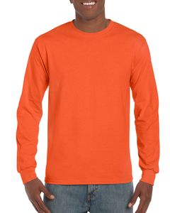 Gildan GD014 - Ultra Cotton™ adult t-shirt met lange mouw Oranje