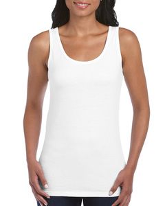 Gildan GD077 - Softstyle ™ mouwloos hemd voor dames Wit