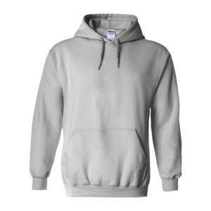 Gildan Heavy Blend Hooded Sweatshirt - Sport Grey/Black, Kangaroo Pocket, Size XXL