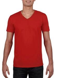 Gildan GD010 - Softstyle™ v-hals t-shirt Rood