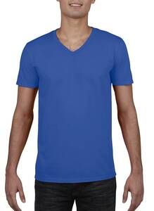 Gildan GD010 - Softstyle™ v-hals t-shirt Koningsblauw