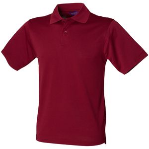 Henbury HB475 - Coolplus® polo shirt Bourgondië