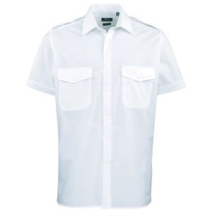 Premier PR212 - Pilotenoverhemd met korte mouwen
