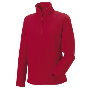 Russell 8740M - ¼ rits outdoor fleece Klassiek Rood