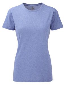 Russell J165F - Poly/Katoen Dames T-Shirt Blauw gemêleerd