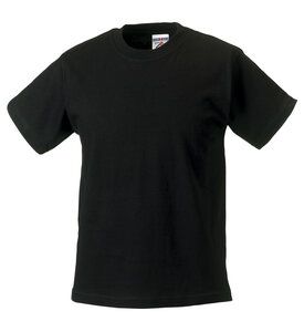 Russell J180M - Super klassiek ringgesponnen t-shirt met ronde hals Zwart