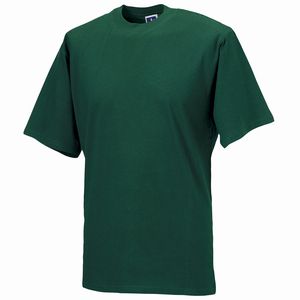 Russell J180M - Super klassiek ringgesponnen t-shirt met ronde hals Fles groen