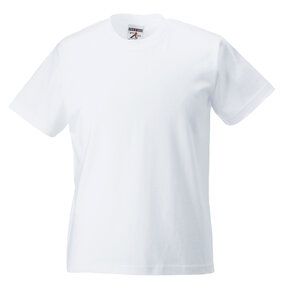 Russell J180M - Super klassiek ringgesponnen t-shirt met ronde hals Wit