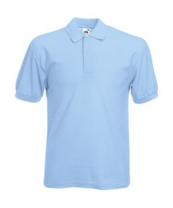 Fruit of the Loom 63-402-0 - Piqué Polo-Shirt Hemelsblauw