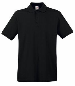 Fruit of the Loom 63-218-0 - Premium Polo-Shirt Zwart