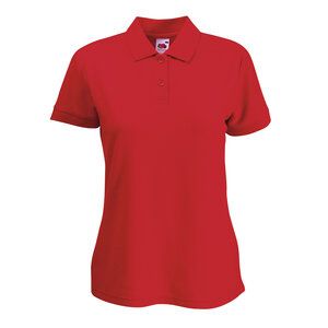 Fruit of the Loom 63-212-0 - Dames Sport Polo Rood