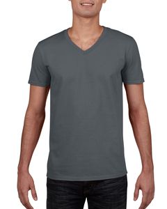 Gildan 64V00 - Softstyle® T-shirt met V-hals Houtskool