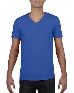 Gildan 64V00 - Softstyle® T-shirt met V-hals Koningsblauw
