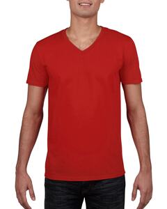 Gildan 64V00 - Softstyle® T-shirt met V-hals Rood