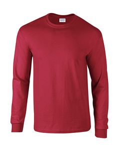 Gildan 2400 - Ultra T-Shirt met Lange Mouwen Rood