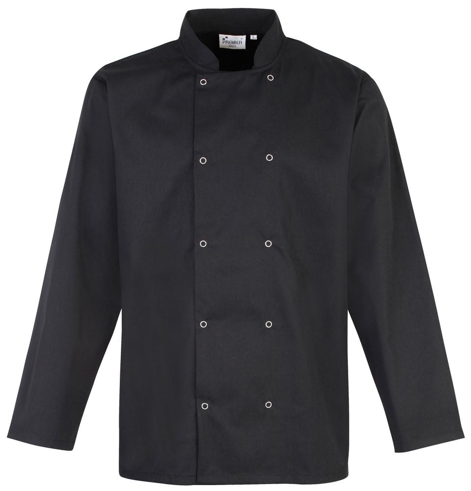 Premier PR665 - Chef's jasje met drukknopen en lange mouwen