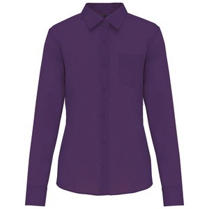 Kariban K549 - JESSICA - DAMES BLOUSE LANGE MOUWEN Paars