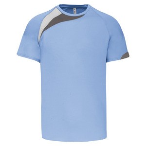 ProAct PA437 - KINDER SPORTSHIRT Hemelsblauw / Wit / Stormgrijs