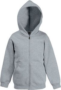 Fruit of the Loom SC62045 - Hoodie Sweat Jack (62-045-0) Heide Grijs