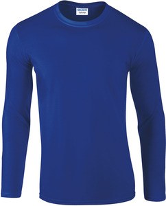 Gildan GI64400 - Softstyle T-Shirt Volwassenen Met Lange Mouw Koningsblauw
