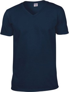Gildan GI64V00 - Heren Softstyle V-Hals T-Shirt Marine/Navy