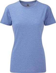 Russell RU165F - Poly/Katoen Dames T-Shirt Blauw gemêleerd