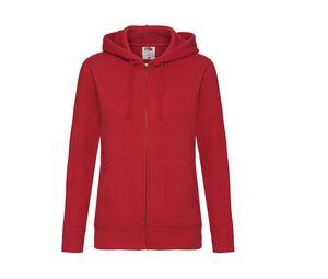 Fruit of the Loom SC62118 - Lady Fit Hoodie Sweatshirt Met Rits (62-118-0)