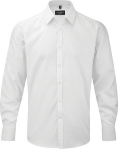 Russell Collection RU962M - Shirt Met Visgraat-Motief Met Lange Mouw