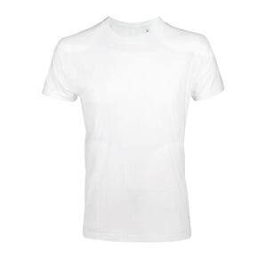 SOL'S 00580 - Imperial FIT Heren Tee Shirt Met Aangepaste Ronde Kraag Wit