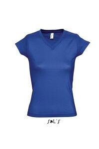 SOL'S 11388 - MOON Dames Tee Shirt Met V Hals Koningsblauw