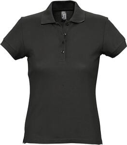 SOL'S 11338 - PASSION Dames Polo Zwart