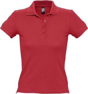 SOL'S 11310 - PEOPLE Dames Polo Rood