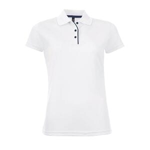 SOL'S 01179 - PERFORMER VROUW Dames Sport Poloshirt Wit