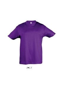 SOL'S 11970 - REGENT KIDS Kinder T-shirt Ronde Hals Violet foncé