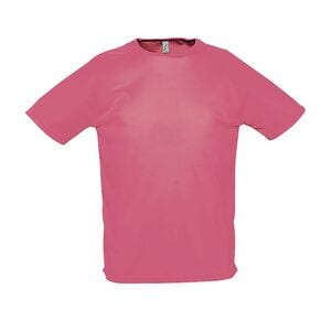 SOL'S 11939 - SPORTY Heren Tee Shirt Met Raglan Mouwen Koraal fluo