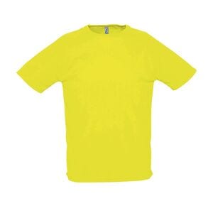 SOL'S 11939 - SPORTY Heren Tee Shirt Met Raglan Mouwen Jaune fluo