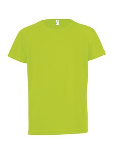SOL'S 01166 - SPORTY KIDS Kinder T Shirt Met Raglan Mouwen Neon groen