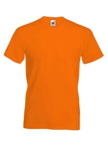 Fruit of the Loom SS034 - Waardevol t-shirt met v-hals Oranje