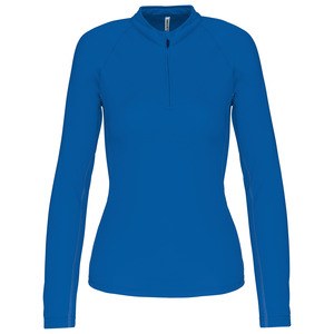 Proact PA336 - Damesrunningsweater met halsrits Sportief Koningsblauw